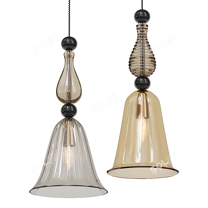 MODERN NORDIC PENDANT LAMP 3D model image 1