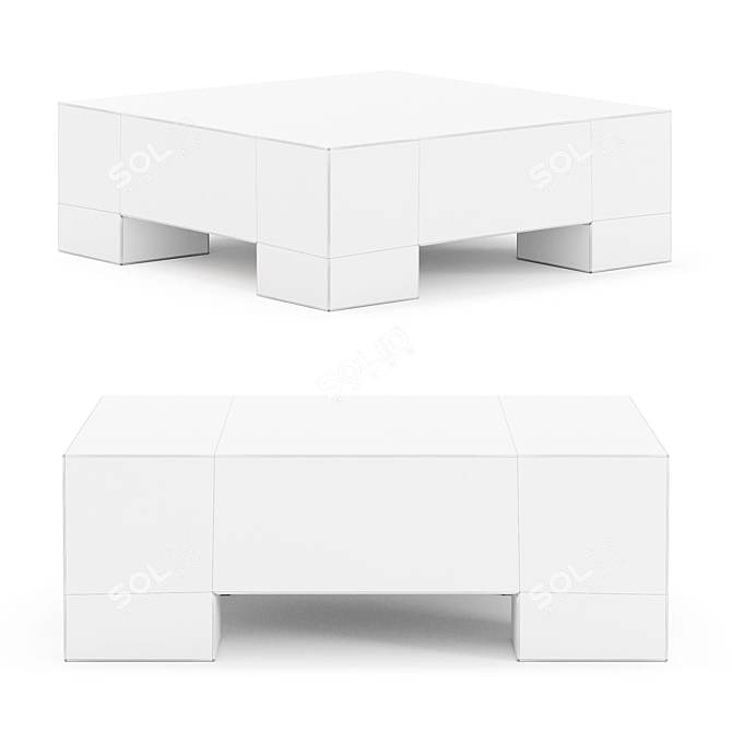 Modern Kamari Coffee Table 3D model image 2