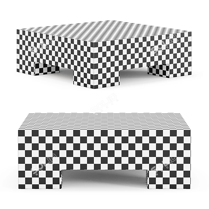 Modern Kamari Coffee Table 3D model image 3