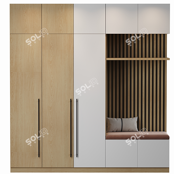 Modern Hallway Entryway Furniture 3D model image 2