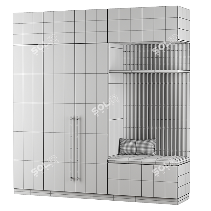 Modern Hallway Entryway Furniture 3D model image 3