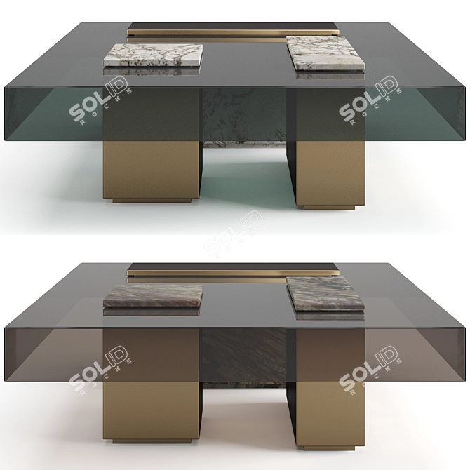 Luxury Visionnaire Marty Coffee Table 3D model image 1
