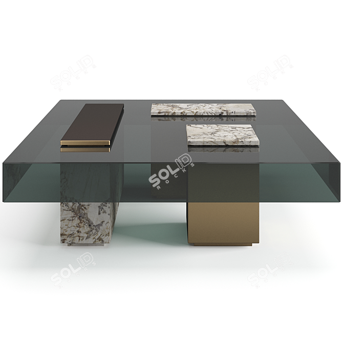 Luxury Visionnaire Marty Coffee Table 3D model image 2
