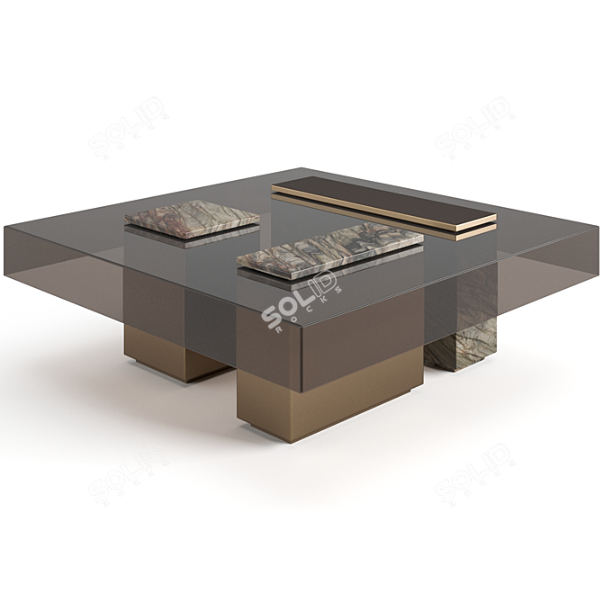 Luxury Visionnaire Marty Coffee Table 3D model image 5