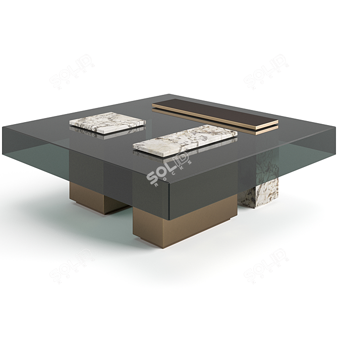 Luxury Visionnaire Marty Coffee Table 3D model image 6