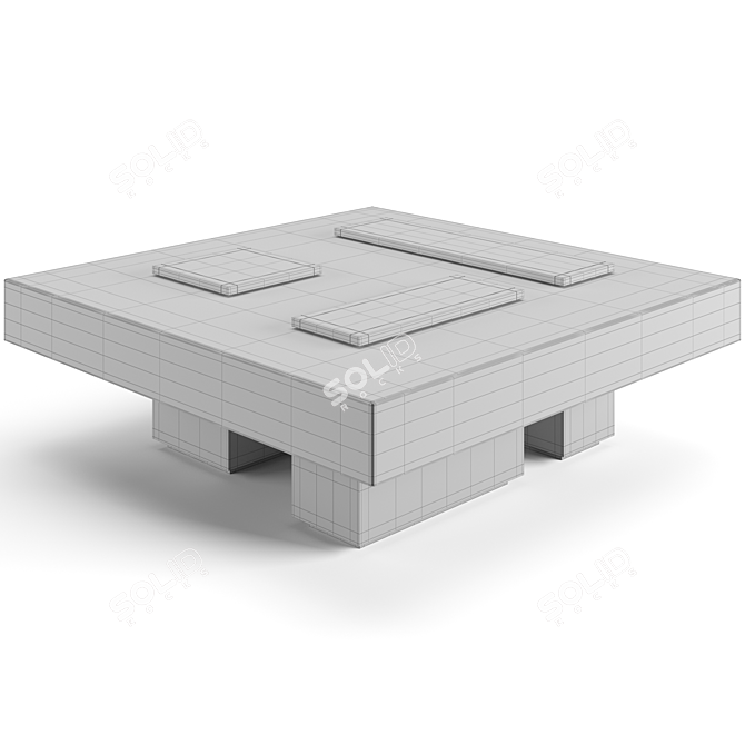 Luxury Visionnaire Marty Coffee Table 3D model image 8