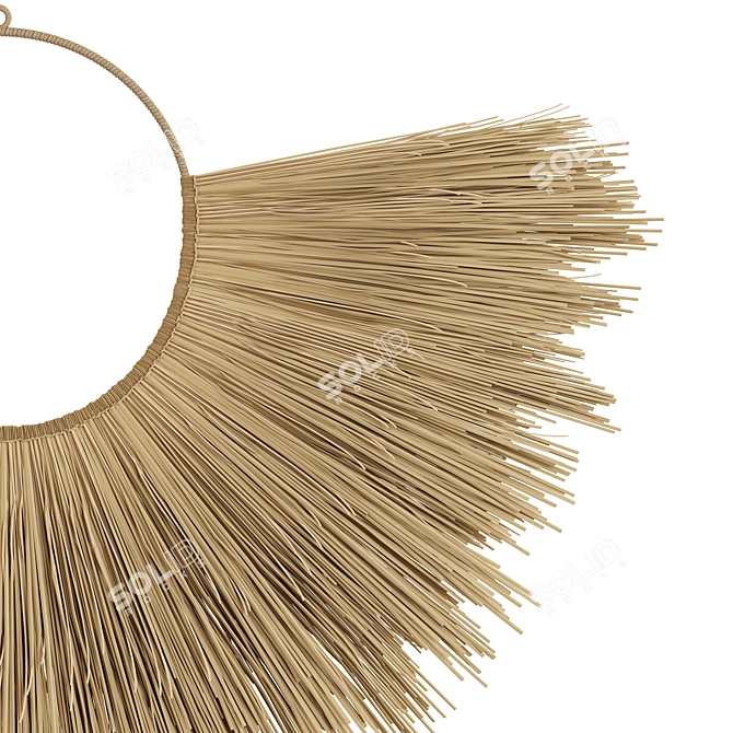 Bohemian Palm Leaf Wall Decor 3D model image 3