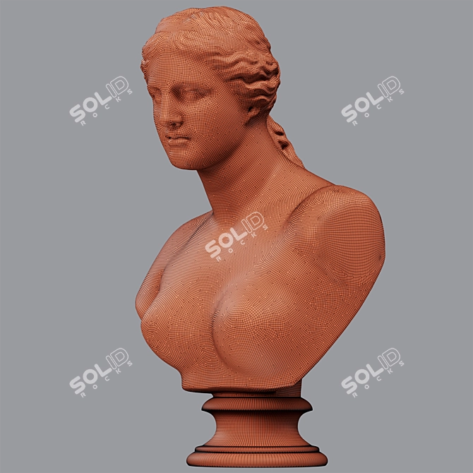 Venus De Milo Goddess Bust 3D model image 5