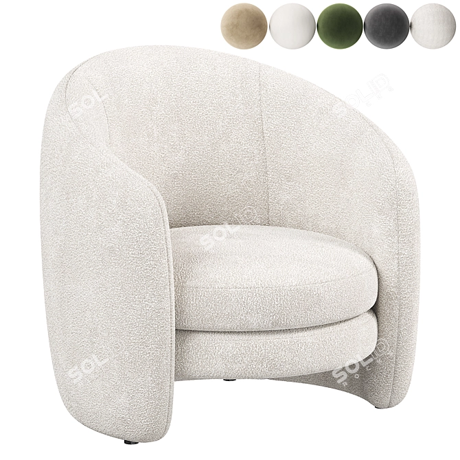 Modern 2015 Fernie Chair 3D model image 1