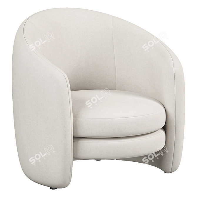 Modern 2015 Fernie Chair 3D model image 4