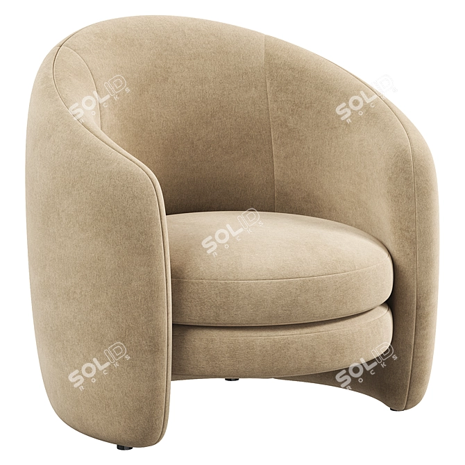 Modern 2015 Fernie Chair 3D model image 5