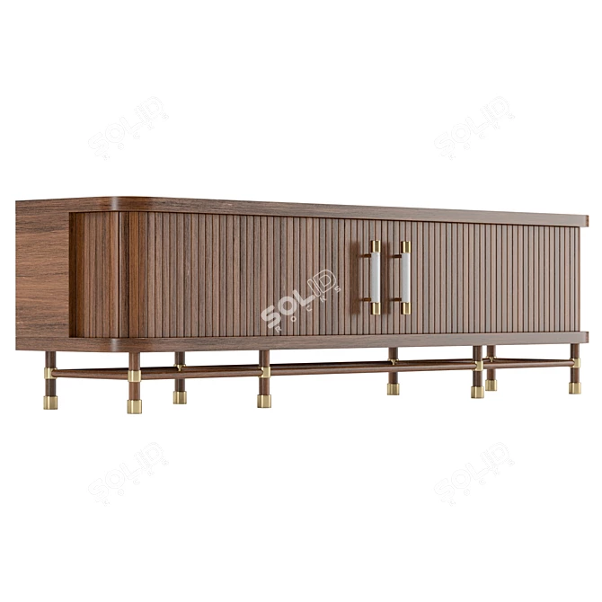 UV-Unwrapped Media Cabinet 3D model image 4