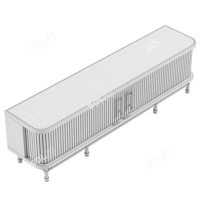 UV-Unwrapped Media Cabinet 3D model image 6