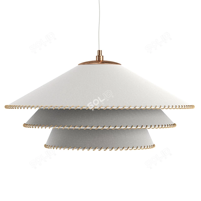 Kiko Parchment Pendant Model 3D model image 3