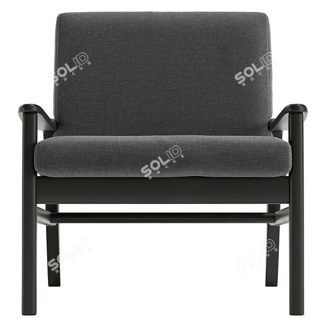 Modern Easy Chair UV-Unwrapped 3D Model 3D model image 2