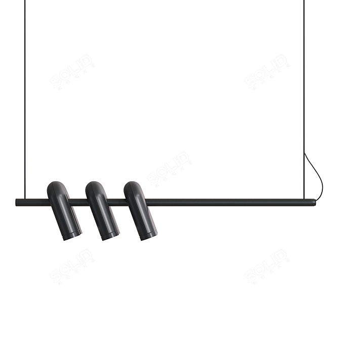 Sleek Fanny Long Design Lamp 3D model image 1