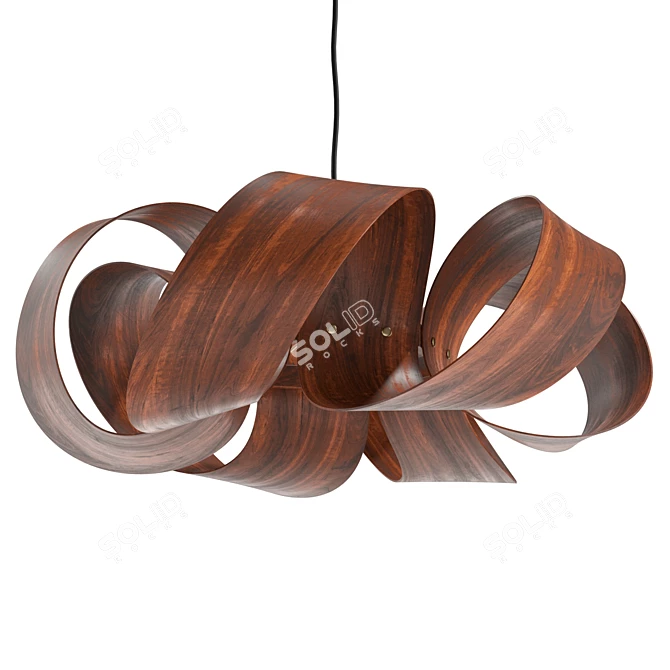 Modern Drift Pendant Light Fixture 3D model image 1