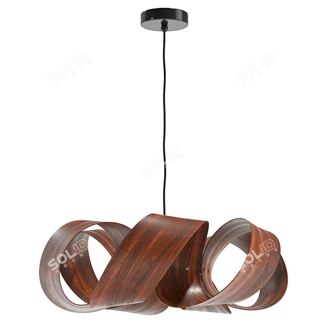 Modern Drift Pendant Light Fixture 3D model image 2