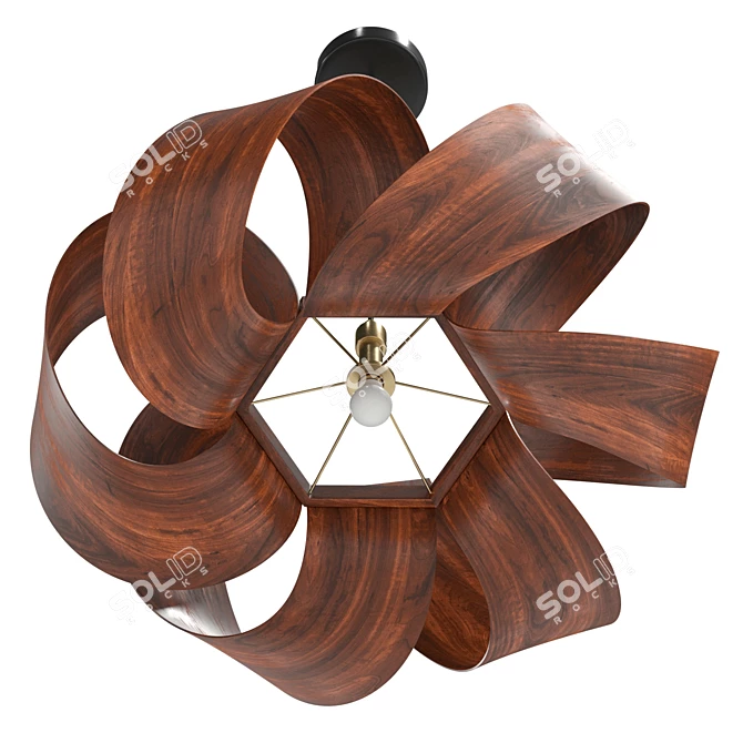 Modern Drift Pendant Light Fixture 3D model image 4