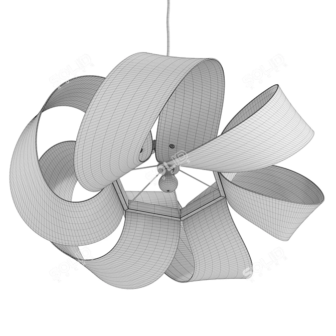 Modern Drift Pendant Light Fixture 3D model image 6
