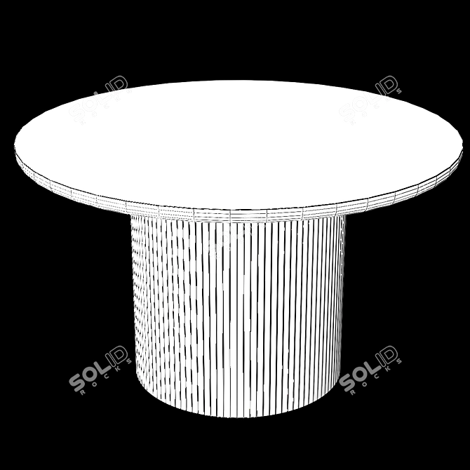 Modern Moon Dining Table 2021 3D model image 4