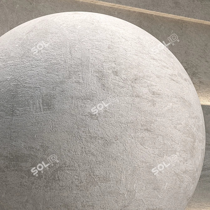 Seamless Plaster Material 21 Kit 3D model image 2