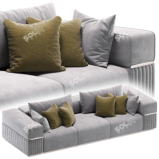 Modern Cordoba Sofa by Cazarina 3D model image 2