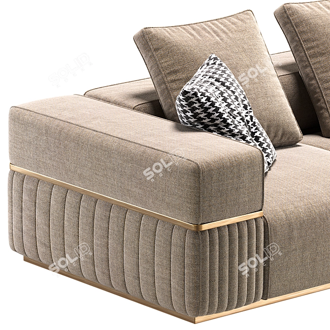 Modern Cordoba Sofa by Cazarina 3D model image 4