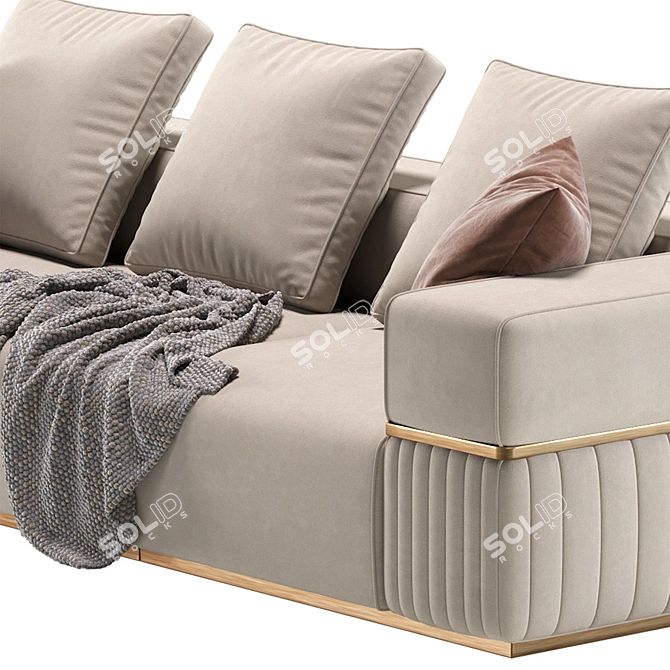 Modern Cordoba Sofa by Cazarina 3D model image 6