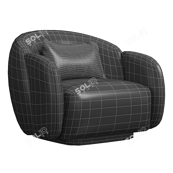 Elegant Modern Nice Armchair in 2014 3D model image 5