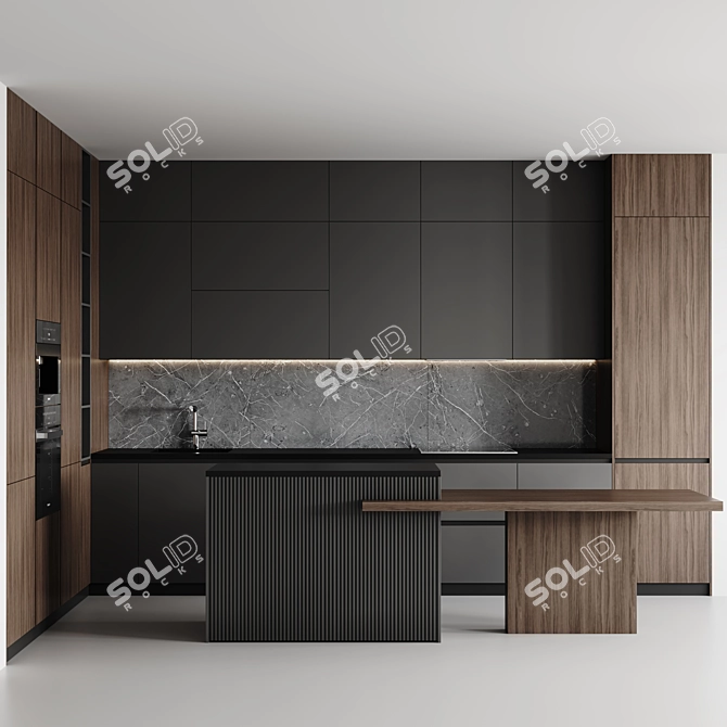 Modern Kitchen 2015 Design 3D model image 1