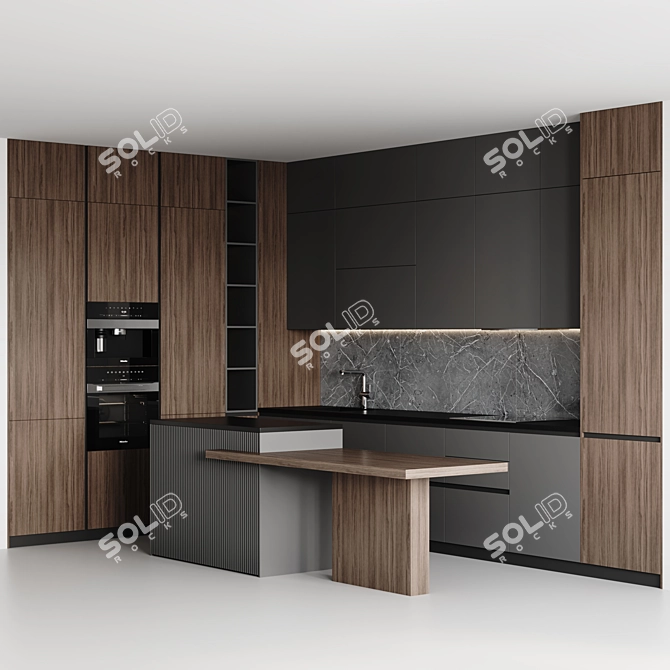 Modern Kitchen 2015 Design 3D model image 2