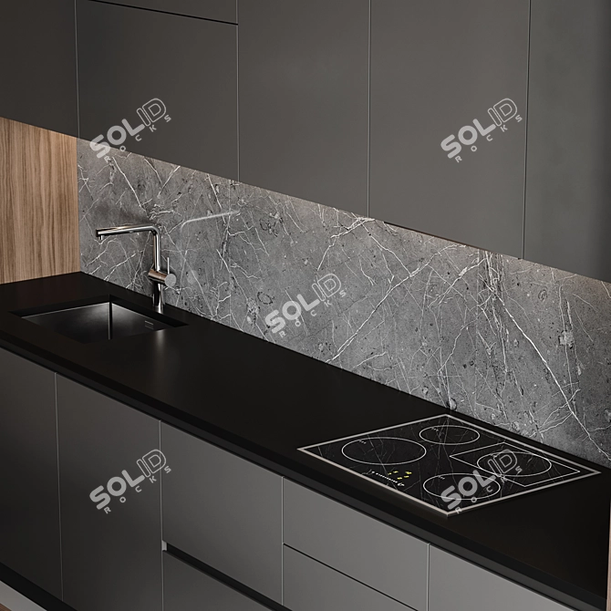 Modern Kitchen 2015 Design 3D model image 3