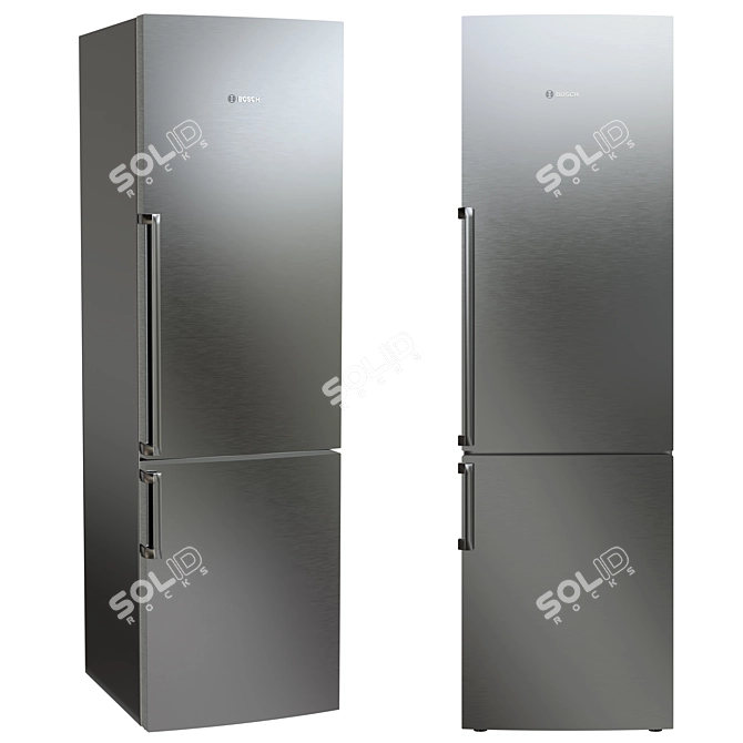 Bosch 3D Refrigerator Models Collection 3D model image 4