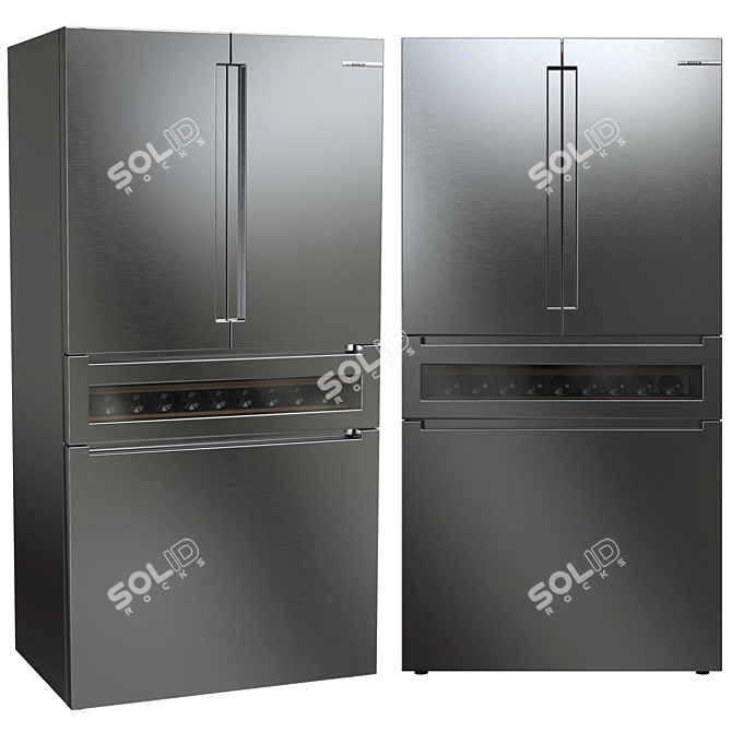 Bosch 3D Refrigerator Models Collection 3D model image 5