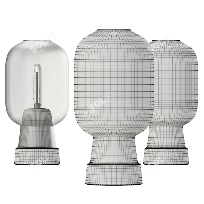 Normann Copenhagen Amp Table Lamp 3D model image 2