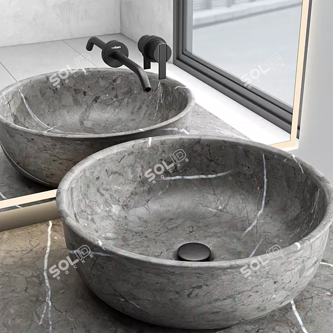  Grate Vanity Unit Set 3D model image 4