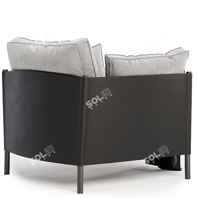 Minotti Shelley Armchair: Color Options 3D model image 5