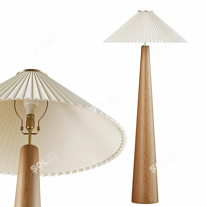 Nora Floor Lamp: Modern Elegance 3D model image 1