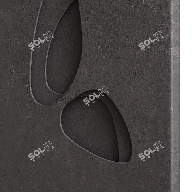 Spatialism 3D Relief Art Piece 3D model image 4