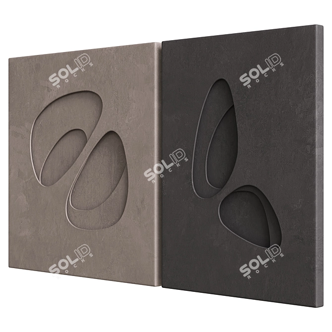 Spatialism 3D Relief Art Piece 3D model image 5