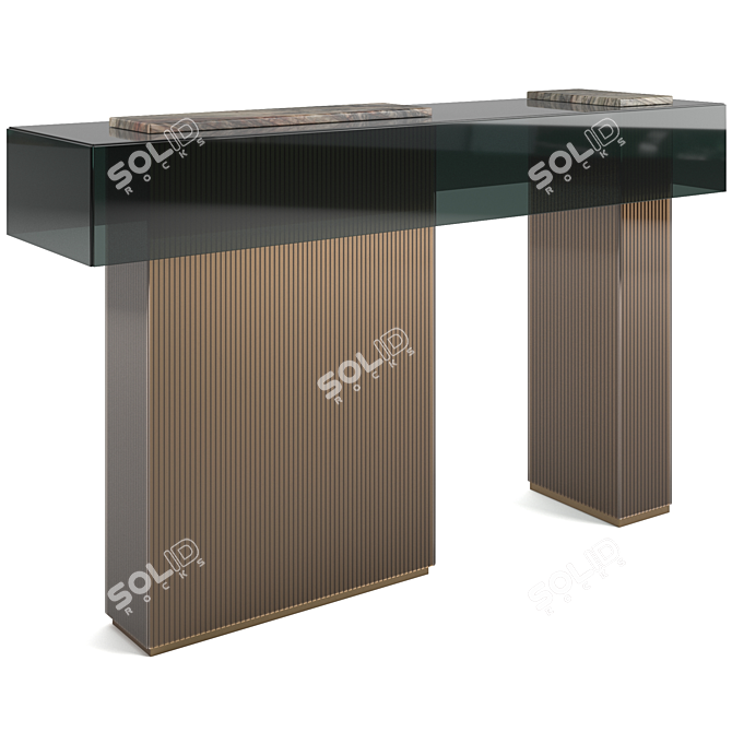 Elegant Visionnaire Marty Console 3D model image 2