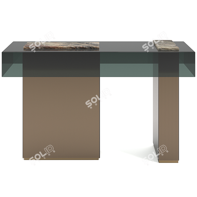 Elegant Visionnaire Marty Console 3D model image 3