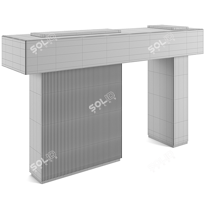 Elegant Visionnaire Marty Console 3D model image 7
