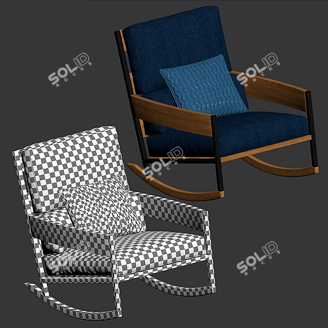 NAP Outdoor Swing Armchair 3D model image 4