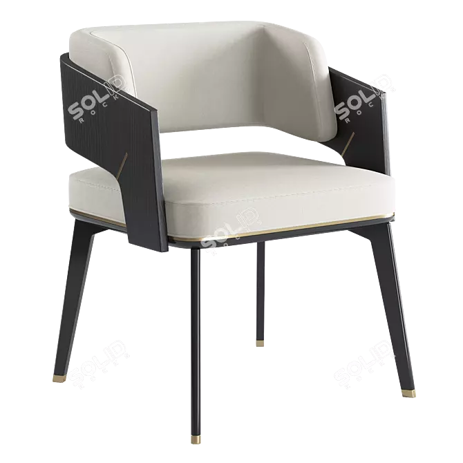 Luxurious Galea II Dining Chair 3D model image 1