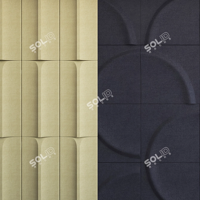 Elemental Acoustic Panels: Gaia Inspired 3D model image 1