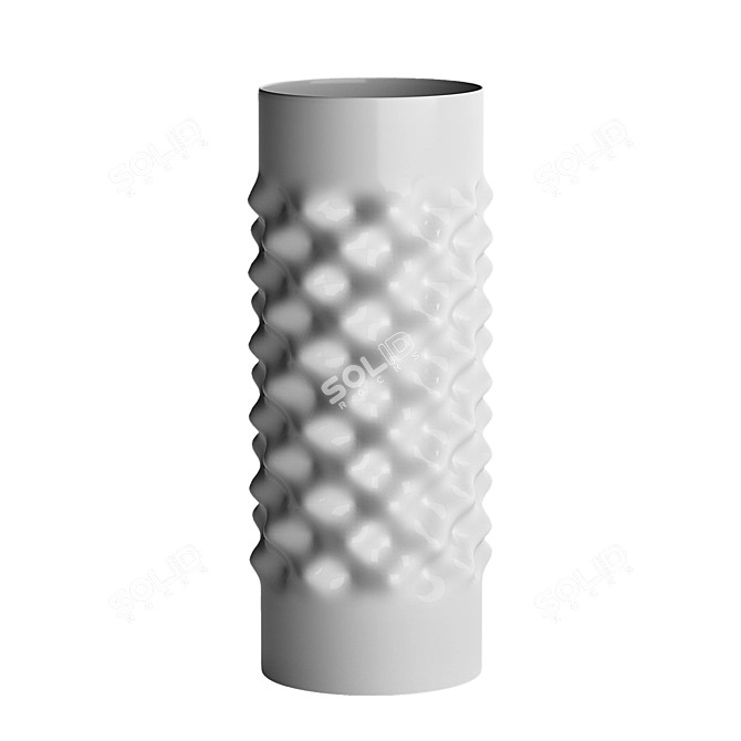 Rosenthal Vibrations Porcelain Weiss Vase 3D model image 3