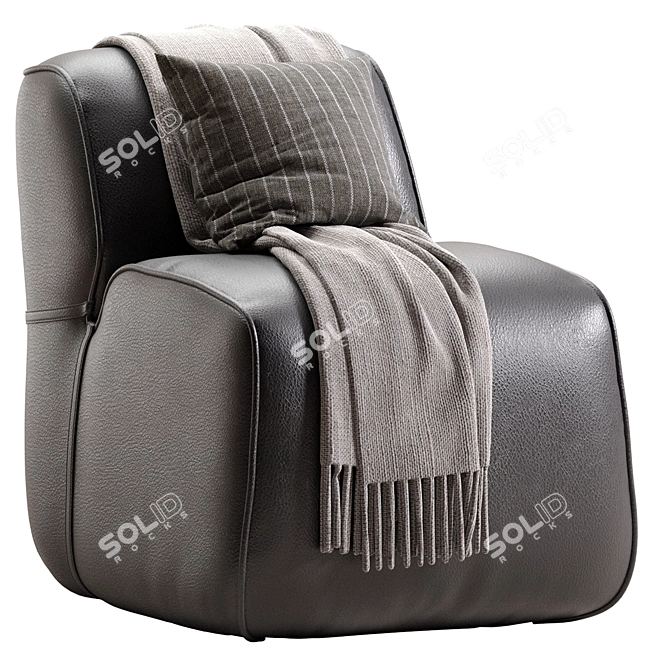 Cozy Soft Armchair 2016 3D model image 1
