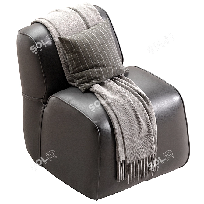 Cozy Soft Armchair 2016 3D model image 3